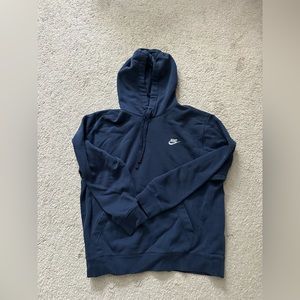 Nike Sportswear Mens Club Pullover Hoodie - Navy